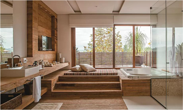 example of a relaxing bathroom