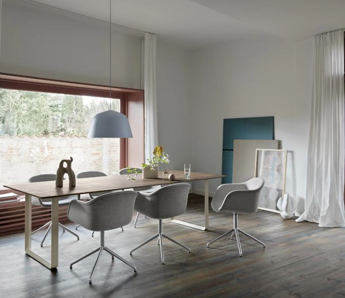 living room with muuto mood lamp