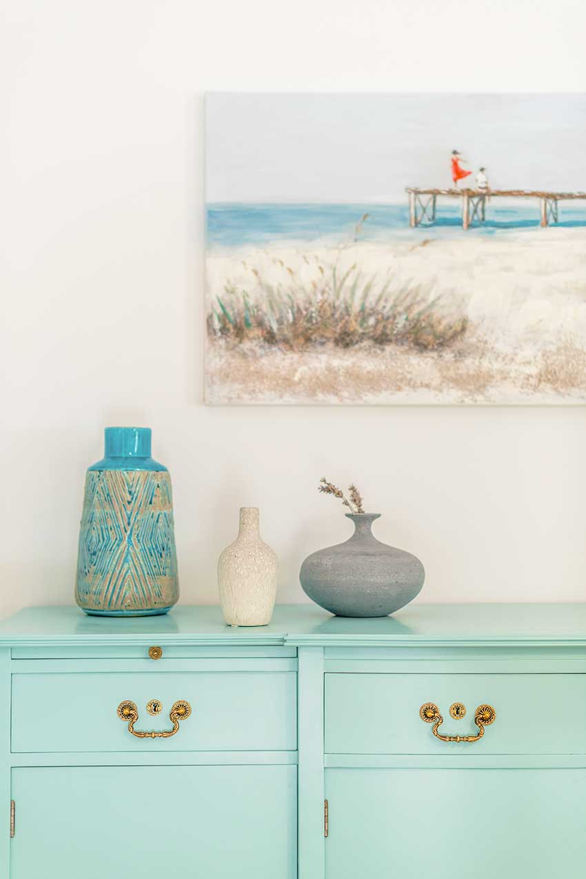 Repurposed Blue Closet Details