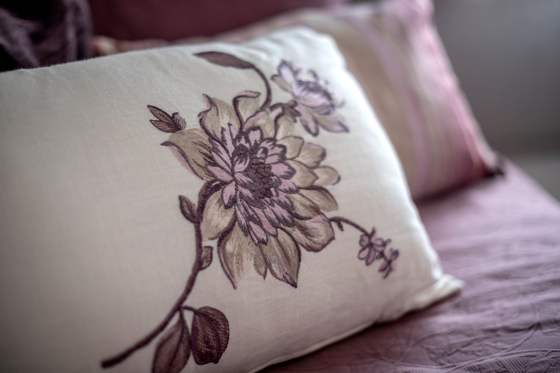 rock cushion for girl's room 