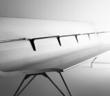 Sellex Aero outdoor bench in aluminum