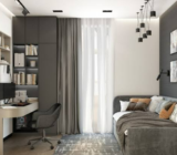 Case study and complete interior design budget: Modern Cozy Apartment, 2 rooms, 62 m²